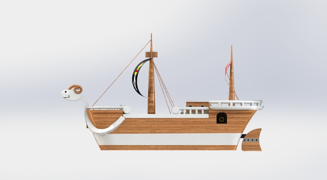 海贼王路飞航船模型